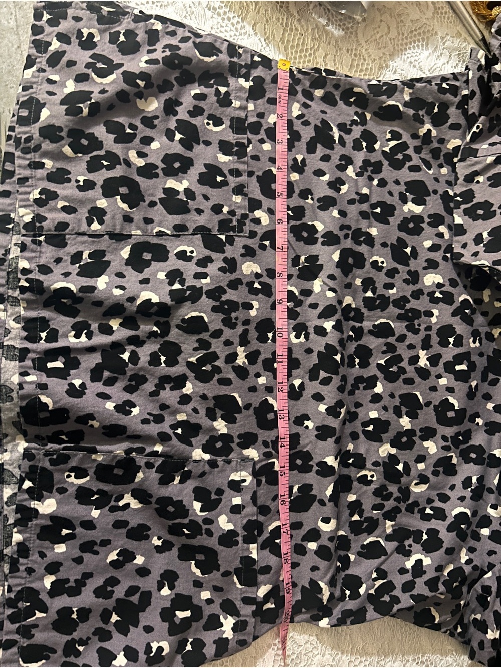 Scrubstar  Leopard Print Short Sleeve Scrub top - Picture 6 of 7